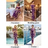 image:imageVFSHOW Womens Off The Shoulder Wedding Guest Maxi Long Dress 2026 Sexy Mesh One Shoulder Formal Cocktail Bodycon DressesPurple and Multi Floral Print