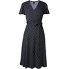 image:imageVFSHOW Womens Ruffle Flutter Sleeves Pockets Casual Party Wrap ALine Dress 563 BLK 3XL