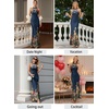 image:imageVFSHOW Womens Elegant Halter Neck Formal Bodycon Fitted Wedding Guest Long Cocktail Evening Mermaid Maxi DressDark Blue and Multi Floral Print