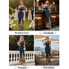 image:imageVFSHOW Womens Off The Shoulder Wedding Guest Maxi Long Dress 2026 Sexy Mesh One Shoulder Formal Cocktail Bodycon DressesDark Blue and Multi Floral Print