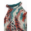 image:imageVFSHOW Womens Elegant Halter Neck Formal Bodycon Fitted Wedding Guest Long Cocktail Evening Mermaid Maxi DressMulticolor Leopard Print