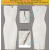 image:imageVFSHOW Womens Front Zipper Work Business Office Bodycon Dress Elegant Professional Career Church Party Pencil Sheath DressTextured Off Whiteb