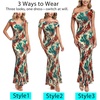 image:imageVFSHOW Womens Off The Shoulder Wedding Guest Maxi Long Dress 2026 Sexy Mesh One Shoulder Formal Cocktail Bodycon DressesMulticolor Leopard Print
