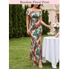 image:imageVFSHOW Womens Off The Shoulder Wedding Guest Maxi Long Dress 2026 Sexy Mesh One Shoulder Formal Cocktail Bodycon DressesMulticolor Leopard Print