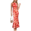 Orange Floral Print