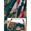 image:imageVFSHOW Womens Cowl Neck Ruffle Spaghetti Strap Wedding Guest Midi Dress Ruched Slit Formal Cocktail Evening Party DressesGreen and Multi Floral Print