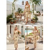image:imageVFSHOW Womens Sexy Strapless Semi Formal Tube Bodycon Maxi Dress 2026 Summer Side Slit Wedding Guest Cocktail Party DressesBeige Jacquard Lace Floral