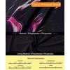 image:imageVFSHOW Womens Sexy Strapless Semi Formal Tube Bodycon Maxi Dress 2026 Summer Side Slit Wedding Guest Cocktail Party DressesBlack With Purple Abstract Print