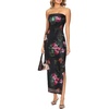 Black and Pink Floral Print