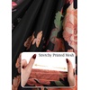 image:imageVFSHOW Womens Floral Off The Shoulder Wedding Guest Cocktail Long Dress  2026 Sexy Mesh One Shoulder Formal Maxi Bodycon DressesBlack and Orange Floral Print