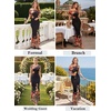 image:imageVFSHOW Womens Floral Off The Shoulder Wedding Guest Cocktail Long Dress  2026 Sexy Mesh One Shoulder Formal Maxi Bodycon DressesBlack and Orange Floral Print