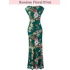 image:imageVFSHOW Womens Floral Off The Shoulder Wedding Guest Cocktail Long Dress  2026 Sexy Mesh One Shoulder Formal Maxi Bodycon DressesDark Green Floral Print
