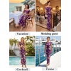 image:imageVFSHOW Womens Floral Off The Shoulder Wedding Guest Cocktail Long Dress  2026 Sexy Mesh One Shoulder Formal Maxi Bodycon DressesPurple and Multi Floral Print