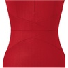 image:imageVFSHOW Womens Front Zipper Work Business Office Slim Bodycon Church Dress  Sleeveless Elegant Professional Career Crew Neck Zipper Up Fitted Pencil Sheath DressesRed