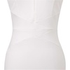 image:imageVFSHOW Womens Front Zipper Work Business Office Slim Bodycon Church Dress  Sleeveless Elegant Professional Career Crew Neck Zipper Up Fitted Pencil Sheath DressesSolid Offwhite