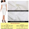 image:imageVFSHOW Womens Peplum Work Business Office Slim Bodycon Sheath Pencil Dress  Short Sleeve Pleated Crew Neck Summer Church DressesOffwhite