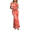 Orange Floral Print