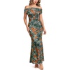 Orange and Multi Floral Print