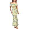 Yellow and Multi Floral Print
