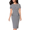 Blue Plaid Tweed