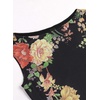 image:imageVFSHOW Womens Boat Neck Cocktail Wedding Guest Bodycon Evening Long Dress  Elegant Mermaid Dress Fitted Maxi Dress Formal Dresses Bridal Dinner Garden PartyBlack and Multi Floral Print