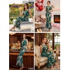 image:imageVFSHOW Womens Boat Neck Cocktail Wedding Guest Bodycon Evening Long Dress  Elegant Mermaid Dress Fitted Maxi Dress Formal Dresses Bridal Dinner Garden PartyGreen Multi Floral Print