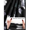 image:imageVFSHOW Womens Boat Neck Cocktail Wedding Guest Bodycon Evening Long Dress  Elegant Mermaid Dress Fitted Maxi Dress Formal Dresses Bridal Dinner Garden PartyBlack and White Floral Print