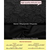 image:imageVFSHOW Womens Formal Prom Off Shoulder Ruffle Bell Sleeve Gala Maxi Dress  Sexy High Slit Wedding Guest Party Black Tie Ball Long Cocktail Evening GownBlack Floral Laced