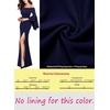 image:imageVFSHOW Womens Formal Prom Off Shoulder Ruffle Bell Sleeve Gala Maxi Dress  Sexy High Slit Wedding Guest Party Black Tie Ball Long Cocktail Evening GownDark Blue