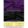 image:imageVFSHOW Womens Pleated Crew Neck Peplum Slim Work Business Bodycon Dress  34 Sleeves Professional Elegant Church Funeral Spring Fall Fitted Office Pencil Sheath DressPurple and Black