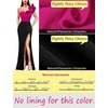 image:imageVFSHOW Womens Ruffle One Shoulder Formal Prom Gala Maxi Dress Evening Gown  V Neck Bodycon Sexy High Slit Long Cocktail Wedding Guest Dresses Party BridesmaidSparkly Hot Pink and Black