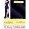 image:imageVFSHOW Womens Ruffle One Shoulder Formal Prom Gala Maxi Dress Evening Gown  V Neck Bodycon Sexy High Slit Long Cocktail Wedding Guest Dresses Party BridesmaidSparkly Dark Blue