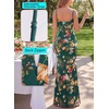image:imageVFSHOW Womens Sexy Spaghetti Strap Formal Prom Evening Gala Long Maxi Dress  Ruched Hight Slit Sweetheart Cocktail Wedding Guest Fitted Bodycon GownGreen Floral Printb