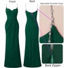 image:imageVFSHOW Womens Sexy Spaghetti Strap Formal Prom Evening Gala Long Maxi Dress  Ruched Hight Slit Sweetheart Cocktail Wedding Guest Fitted Bodycon GownSparkly Green