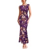 Purple and Multi Floral Print