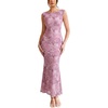Pinkish Purple Floral Print