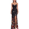 Black and Multi Floral Print