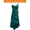 image:imageVFSHOW Womens Asymmetrical Ruffle Cocktail Wedding Guest A Line Midi DressTeal Green Floral Print