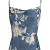 image:imageVFSHOW Womens Cowl Neck Cocktail Party Wedding Guest High Low A Line DressBlue Floral Print