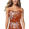 image:imageVFSHOW Womens Cowl Neck Cocktail Party Wedding Guest High Low A Line DressBurnt Orange Floral