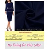 image:imageVFSHOW Womens Peplum Work Business Office Church Bodycon Sheath DressBlue With White Piping