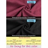 image:imageVFSHOW Womens Peplum Work Business Office Church Bodycon Sheath DressDark Red and Black Suede
