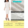 image:imageVFSHOW Womens Peplum Work Business Office Church Bodycon Sheath DressOffwhite Tweed