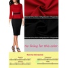 image:imageVFSHOW Womens Peplum Work Business Office Church Bodycon Sheath DressRed and Black