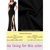image:imageVFSHOW Womens Ruffle One Shoulder Formal Prom Gala Maxi Dress Evening GownSolid Black