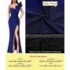image:imageVFSHOW Womens Ruffle One Shoulder Formal Prom Gala Maxi Dress Evening GownSparkly Blueb