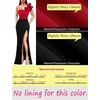 image:imageVFSHOW Womens Ruffle One Shoulder Formal Prom Gala Maxi Dress Evening GownSparkly Red  Black