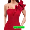 image:imageVFSHOW Womens Ruffle One Shoulder Formal Prom Gala Maxi Dress Evening GownSparkly Red