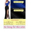 image:imageVFSHOW Womens Ruffle One Shoulder Formal Prom Gala Maxi Dress Evening GownSparkly Royal Blue and Black