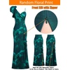 image:imageVFSHOW Womens Ruffle One Shoulder Wedding Formal Prom Evening Maxi DressGreen Floral Print